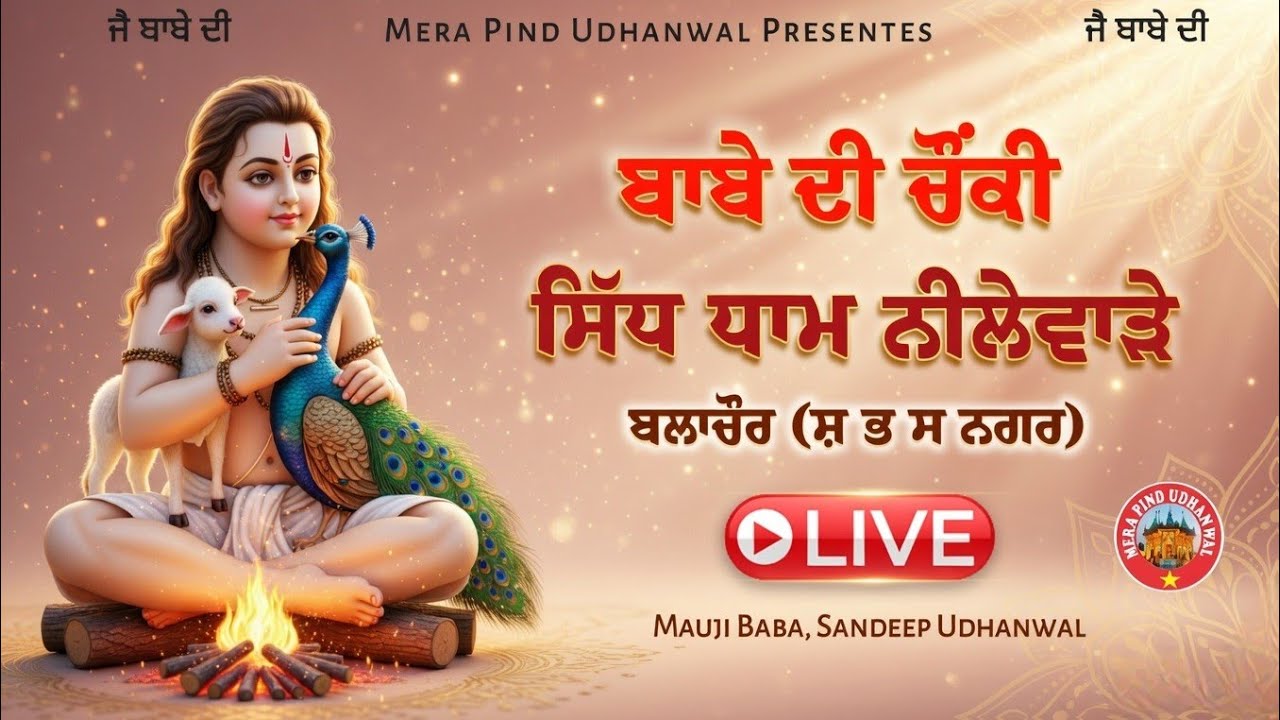 🔴 LIVE | ਬਾਬੇ ਦੀ ਚੌੰਕੀ  | ਸਿੱਧ ਧਾਮ ਨੀਲੇਵਾੜੇ | Jai Babe Di | Jai Baba Balak Nath Ji