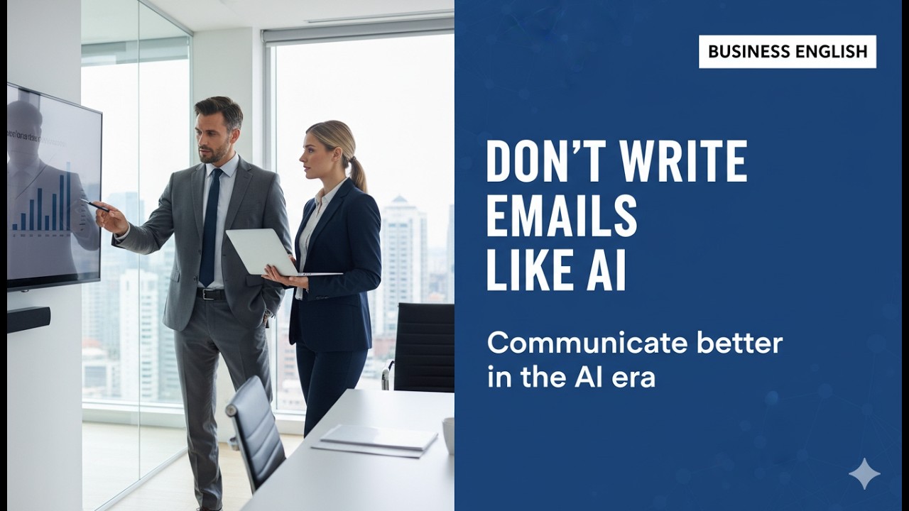 How to Write Professional Emails Without Sounding Like AI | Business English at work
