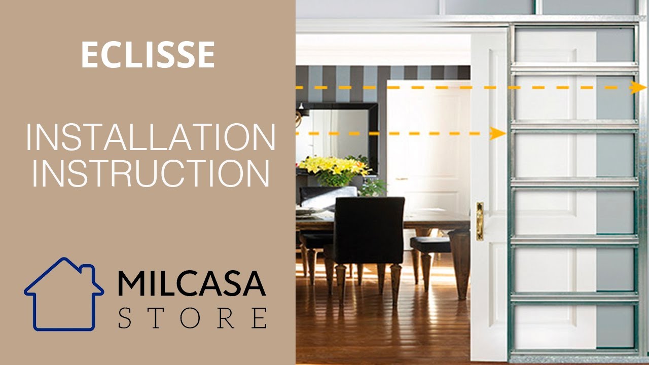 Milcasa Store - Eclisse Steel Single Pocket Door Frame System - Installation Instruction