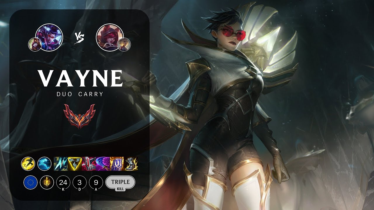 Vayne ADC vs Xayah - EUW Grandmaster Patch 13.16