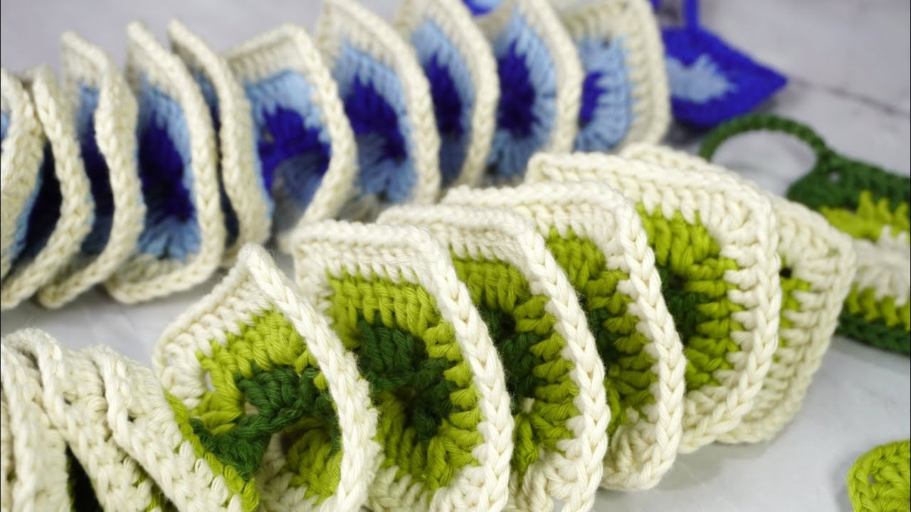 ESPIRALES DE VIENTO EN FORMA CUADRADA, TUTORIAL CROCHET