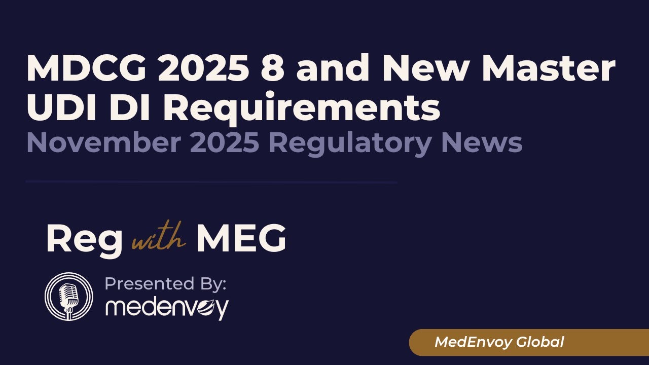 MDCG 2025 8 and New Master UDI DI Requirements
