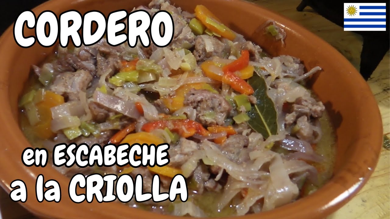 ESCABECHE de CORDERO a LA CRIOLLA o CAMPERA.