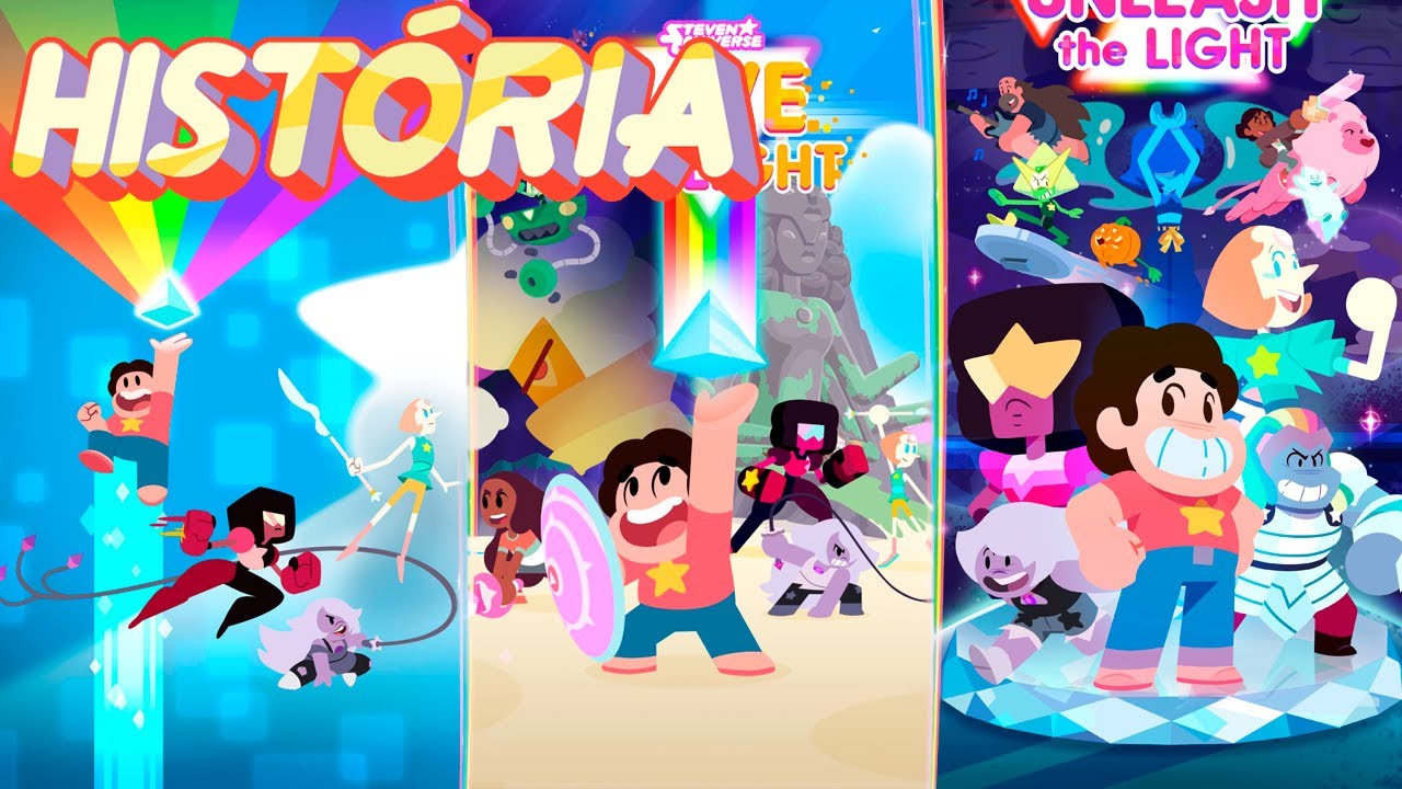 A HISTÓRIA COMPLETA DOS JOGOS DE STEVEN UNIVERSO (Ataque, Salve & Libere o Prisma)