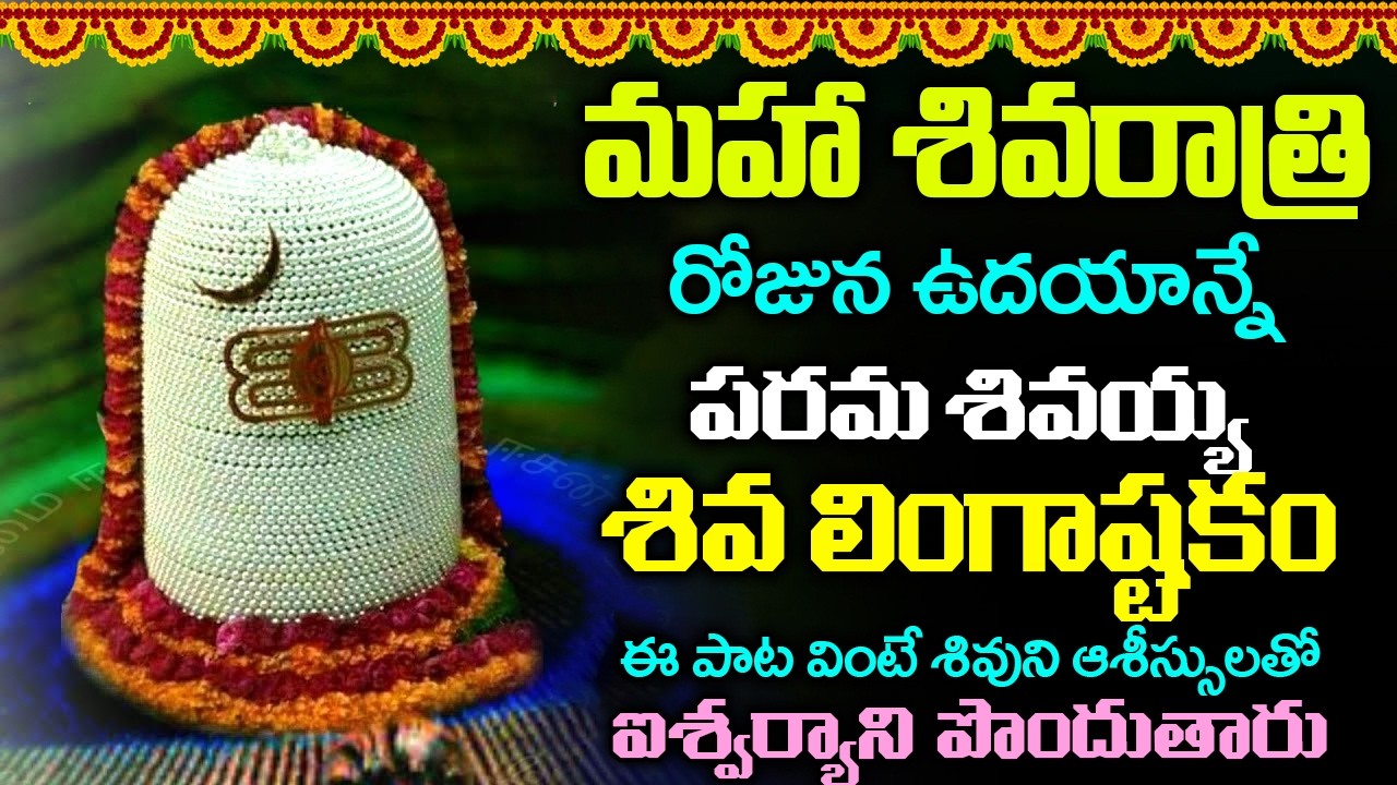 మాస శివరాత్రి లింగాష్టకం వింటే మహాశివుని చూపు మీ పై పడి పట్టిందల్లా బంగారమే - Shiva Lingashtakam
