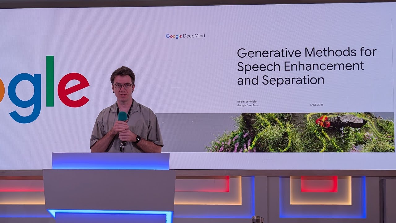 SANE2025 | Robin Scheibler - Generative Methods for Speech Enhancement and Separation