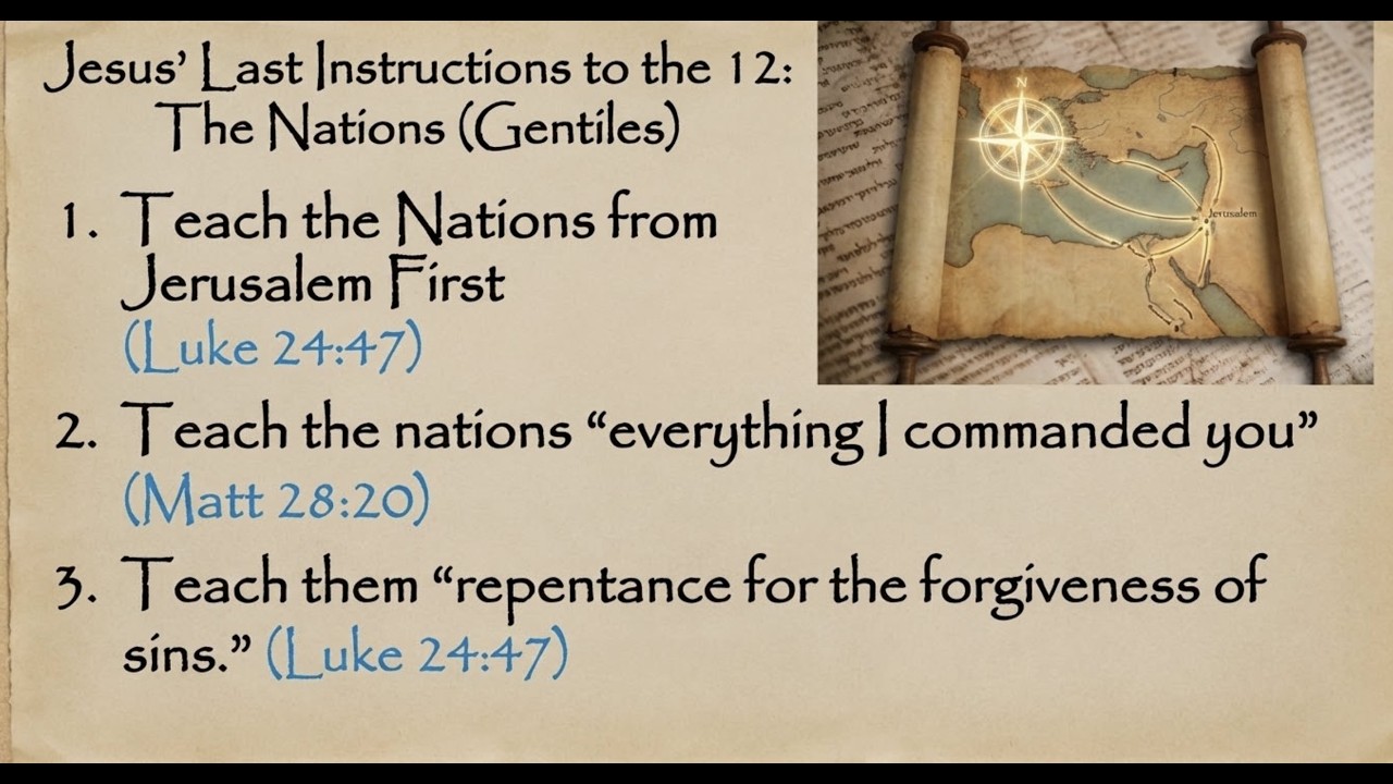 Jesus instructions for Gentiles was to learn His commandments and that forgiveness is by repentance