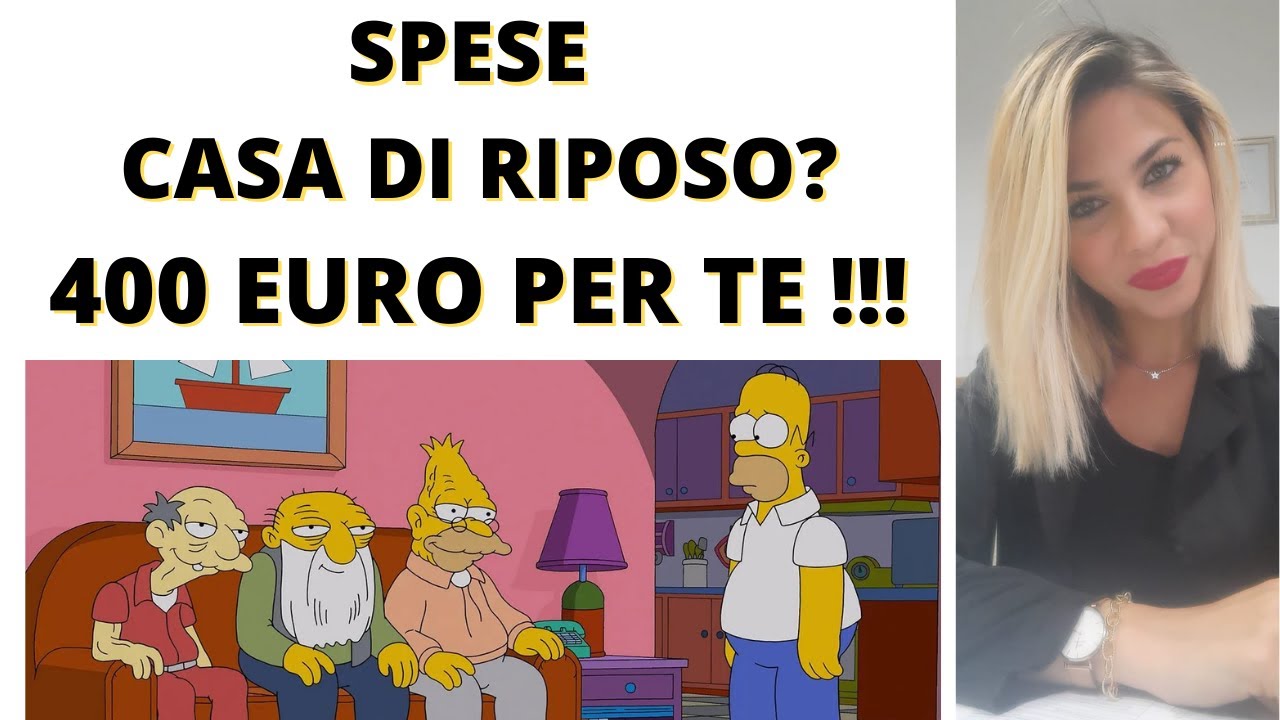 DETRAZIONE 400 EURO CASA DI RIPOSO