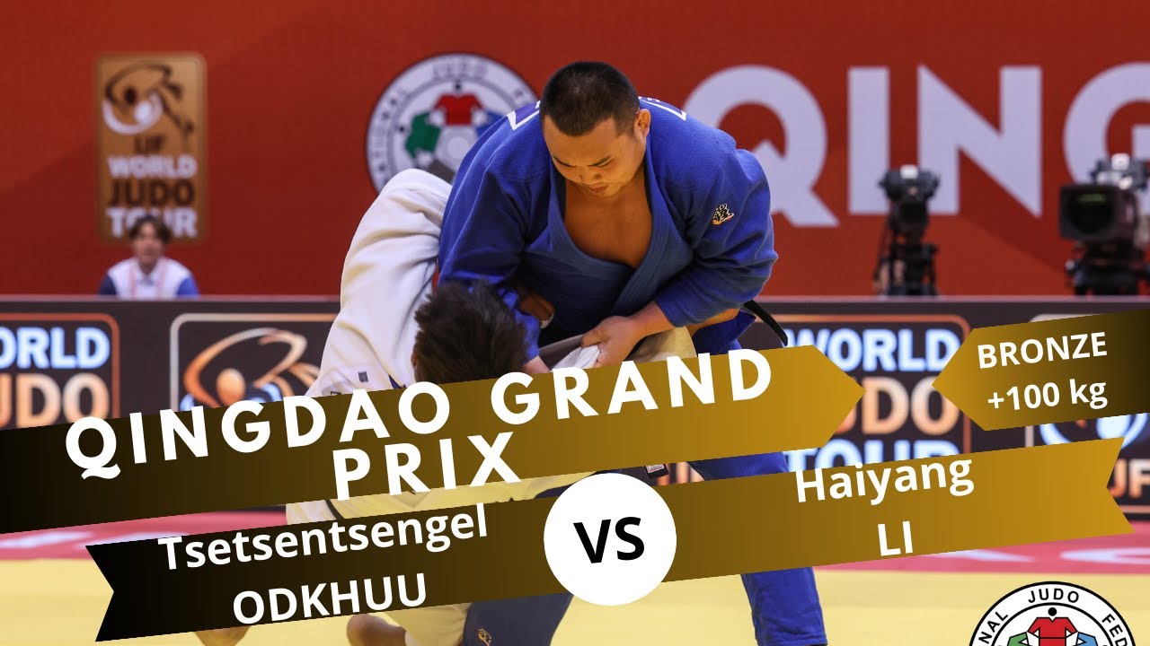 Tsetsentsengel ODKHUU VS Haiyang LI Qingdao Grand Prix 2025 Bronze medal contest +100 kg