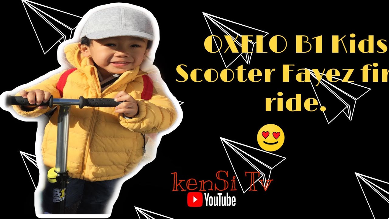 OXELO B1 Kid Scooter and Fayez first Ride