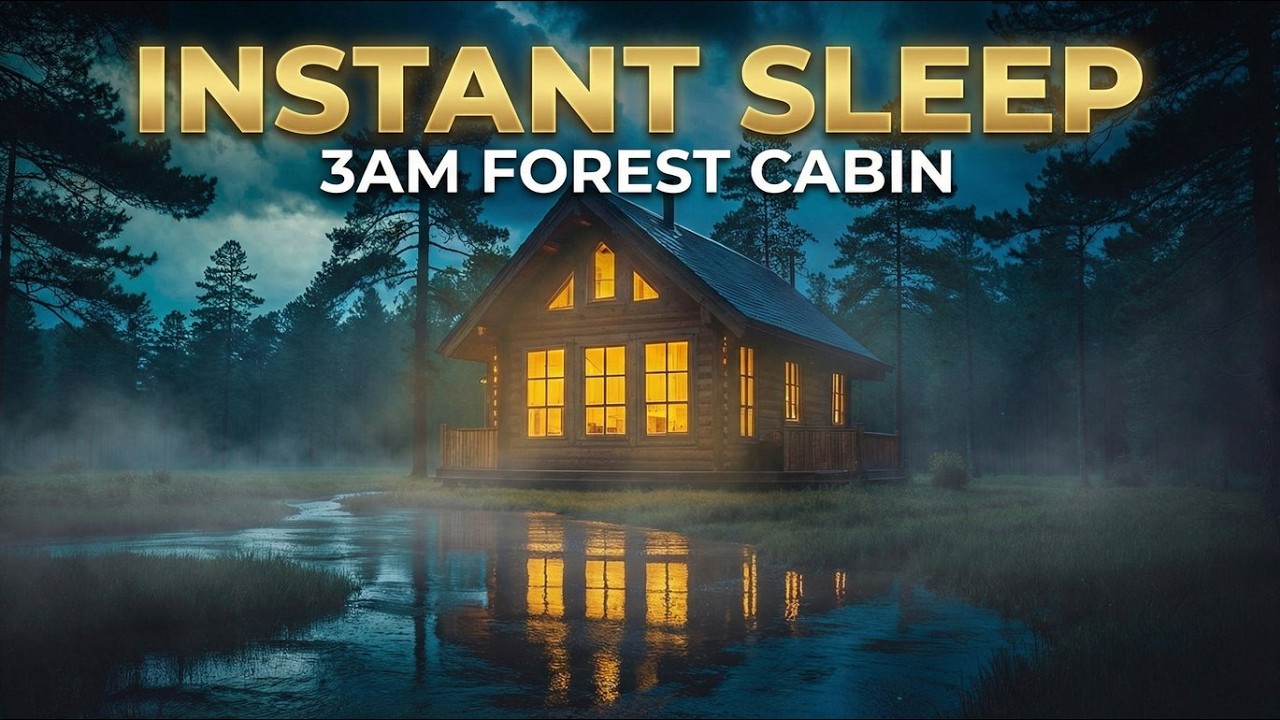 Best Soothing 3AM Rain Sounds for Sleep | Deep Sleep and Stress Relief