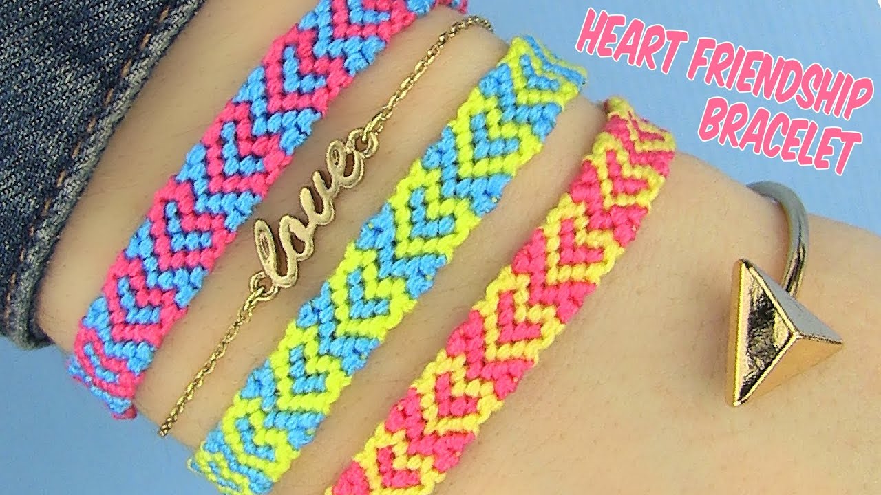DIY Сердечные браслеты дружбы