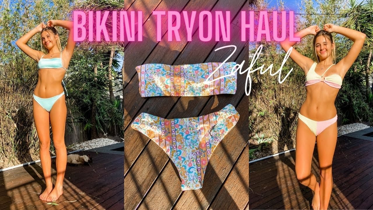 👙 Bikini Tryon Haul 2022 🌴  ZAFUL - 8th Bday Bikini Haul