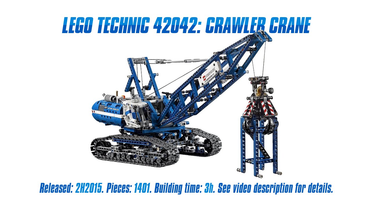 'Lego Technic 42042: Crawler Crane' Unboxing, Speed Build & Review
