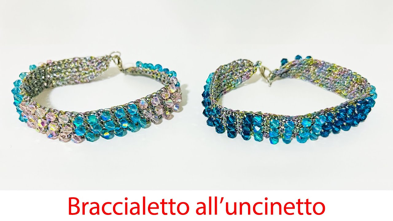 Braccialetto numero 27 all'uncinetto