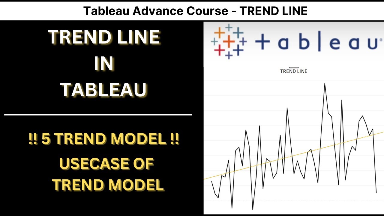 Линия тренда и модель тренда в Tableau — Видео — 8 | Продвинутый курс Tableau | AllAboutDATA