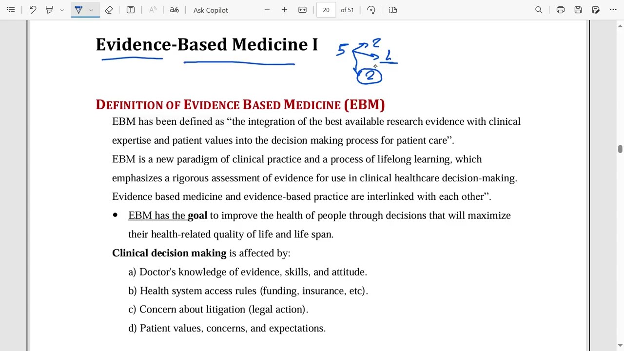 Evidence based medicine