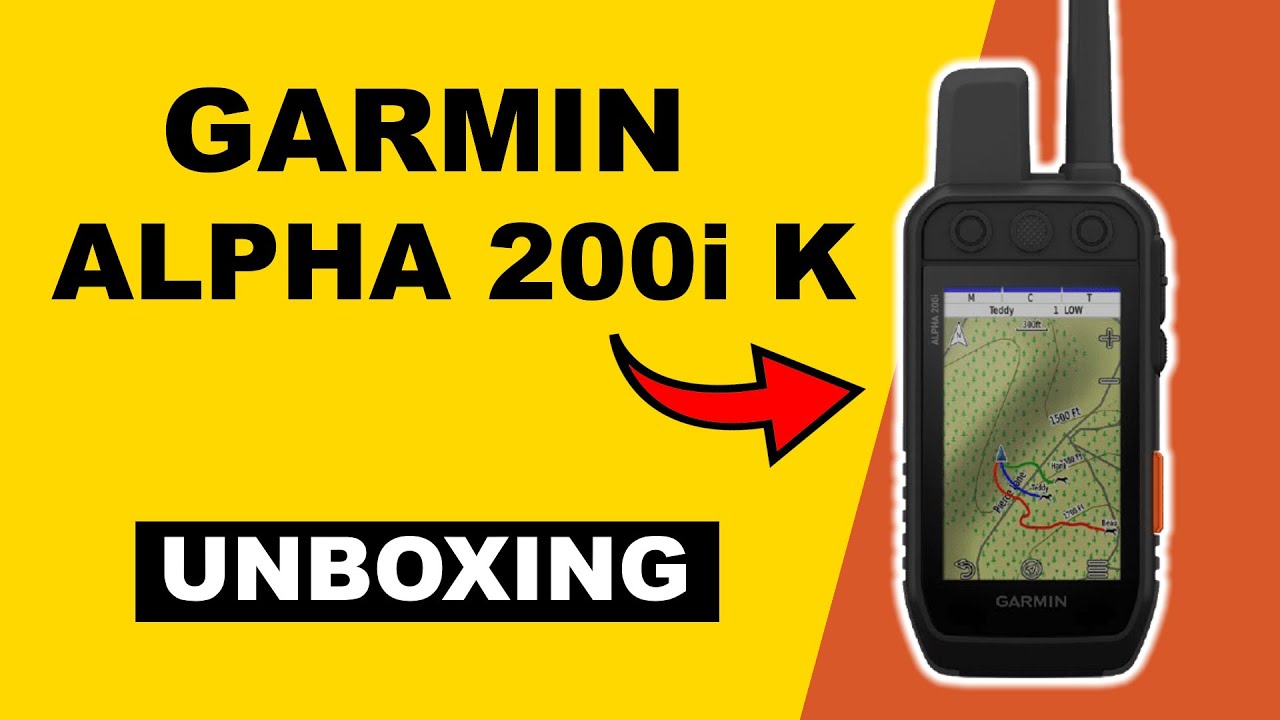 Garmin Alpha 200i K Unboxing