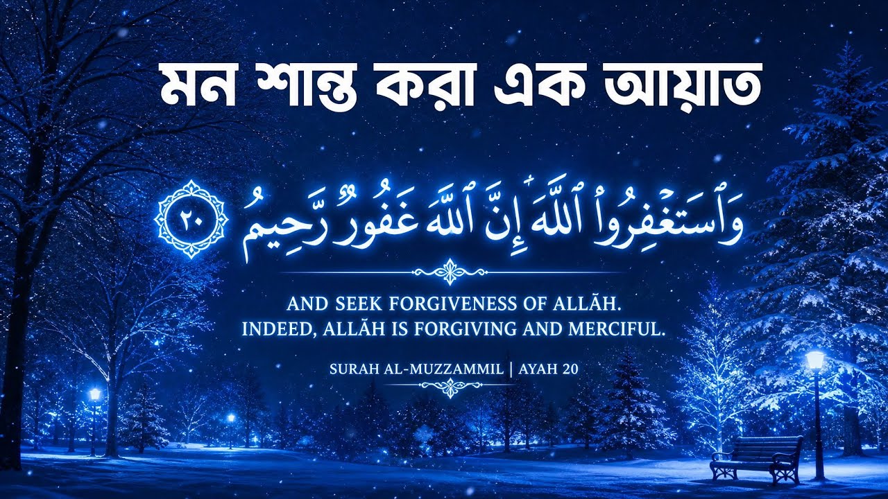 মন শান্ত করা এক আয়াত | Seek Forgiveness of Allah ❤️