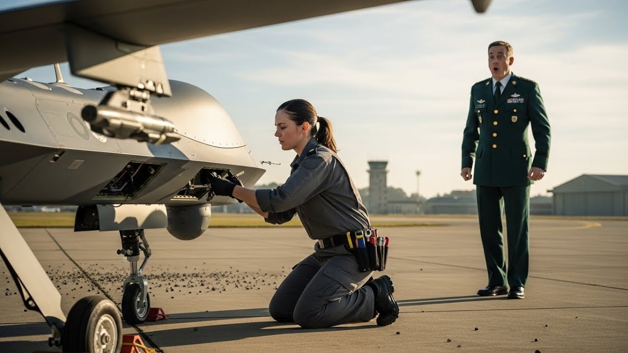 She Was Just Fixing a Drone — Then the General Realized Who Built It
