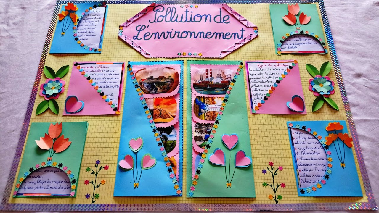 مشروع الوحدة الخامسة تلوث البيئة بالفرنسية projet de classe la pollution المستوى 5/6