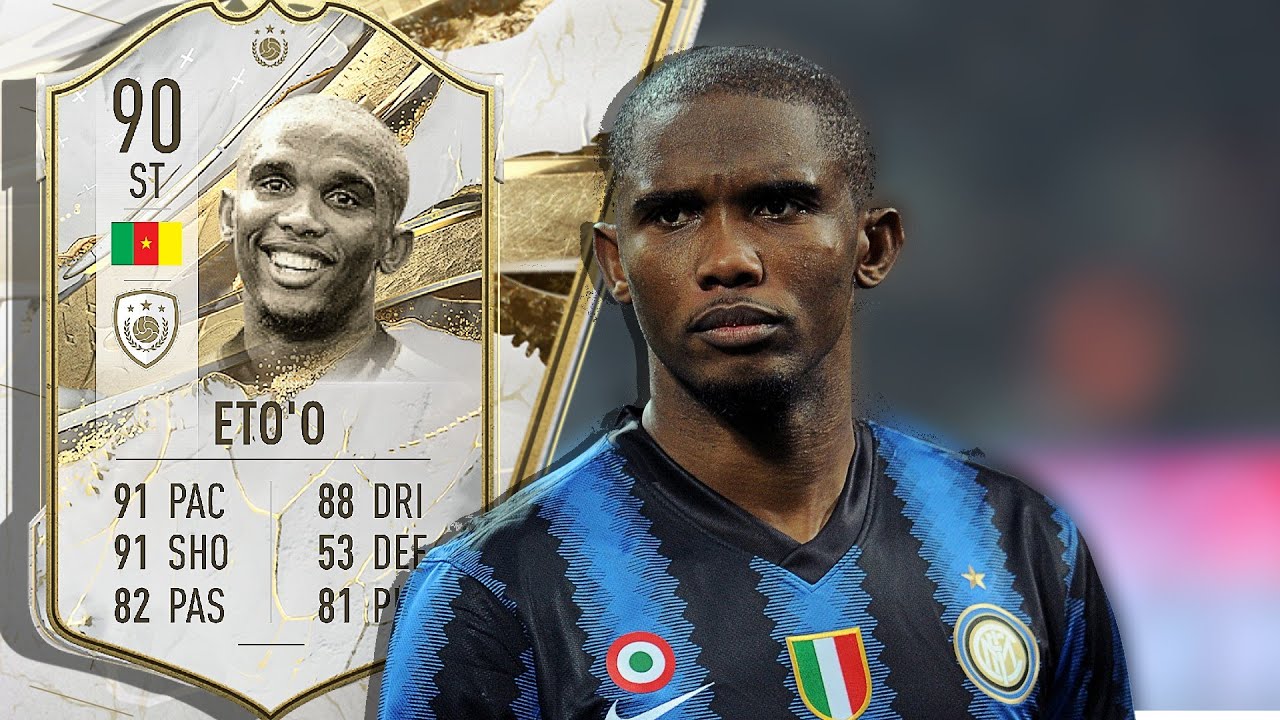 90 MID ICON ETO'O PLAYER REVIEW FIFA 23