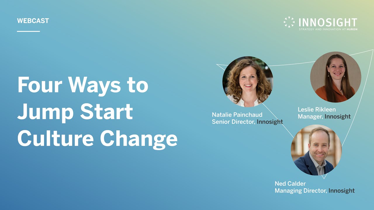 Four Ways to Jump Start Culture Change