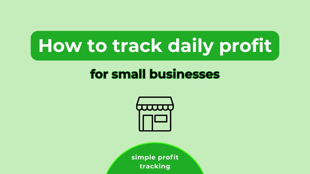 How to track daily profit - tutorial for small businesses