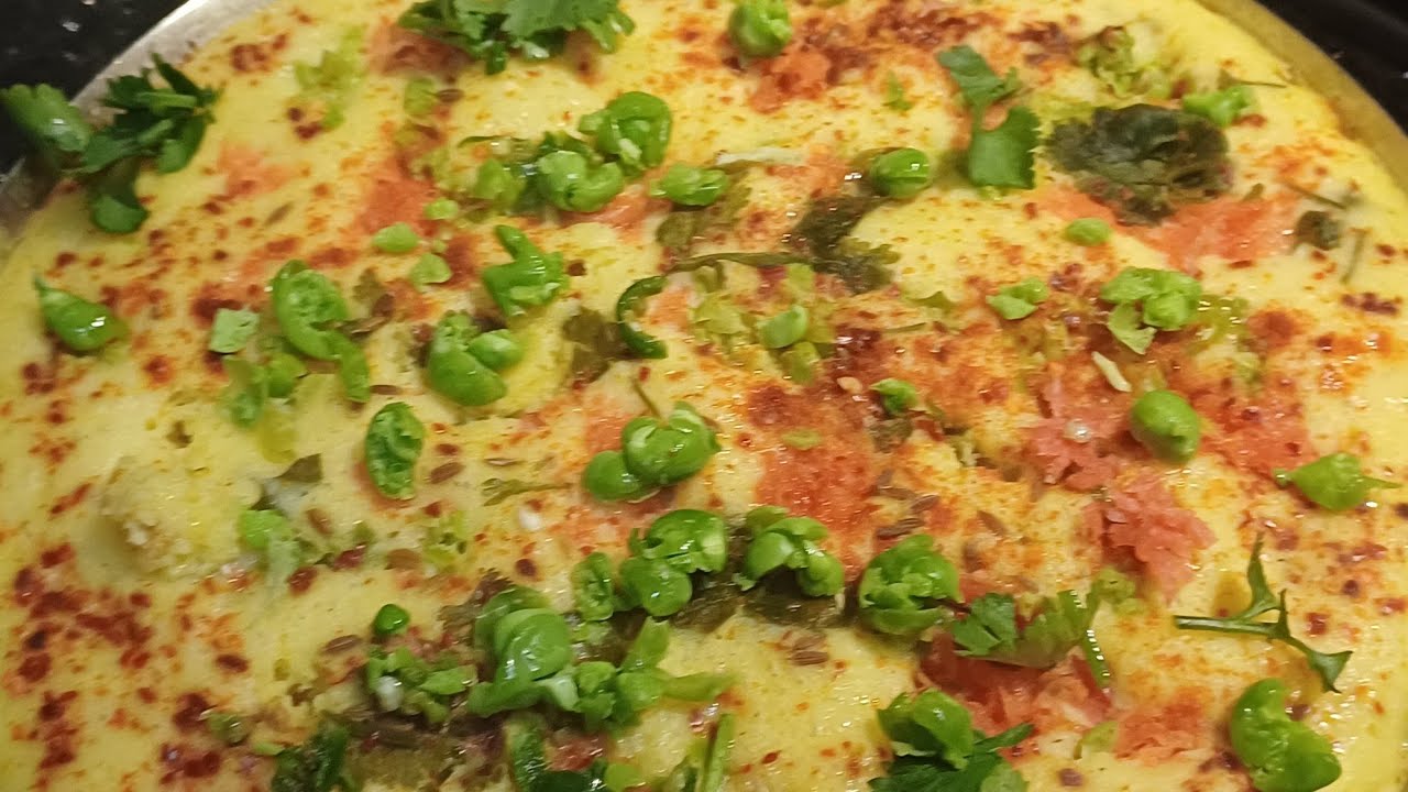Dahi Besan ke  vegetable dhokale Food #Foodie #😋👌