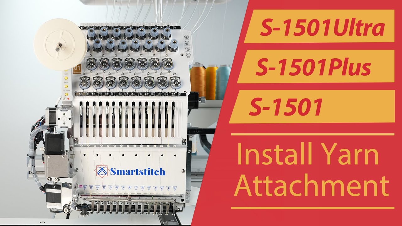 Вышивальная машина Smartstitch S-1501/S-1501Ultra/S-1501Plus. Как установить устройство для запра...
