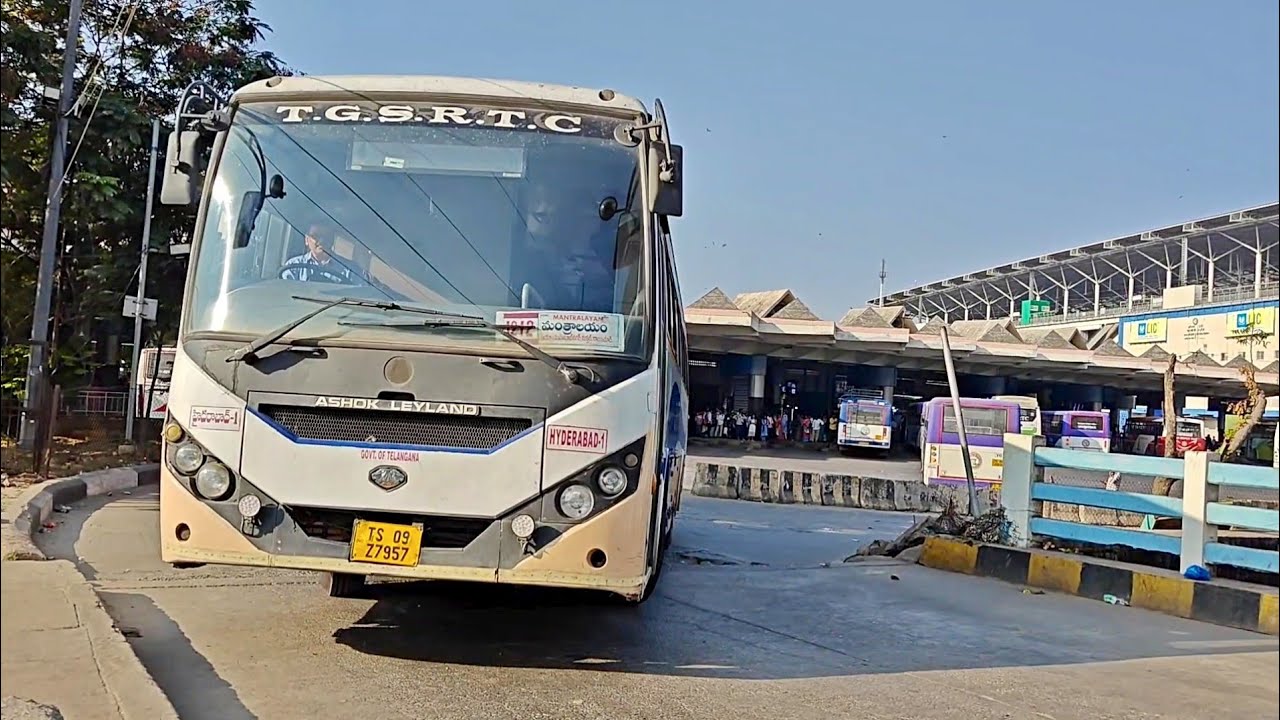 MGBS Hyderabad Departures Buses - Tirupati, Mantralayam, Tirumalagiri, srisailam, Sagar, Kalwakurthy