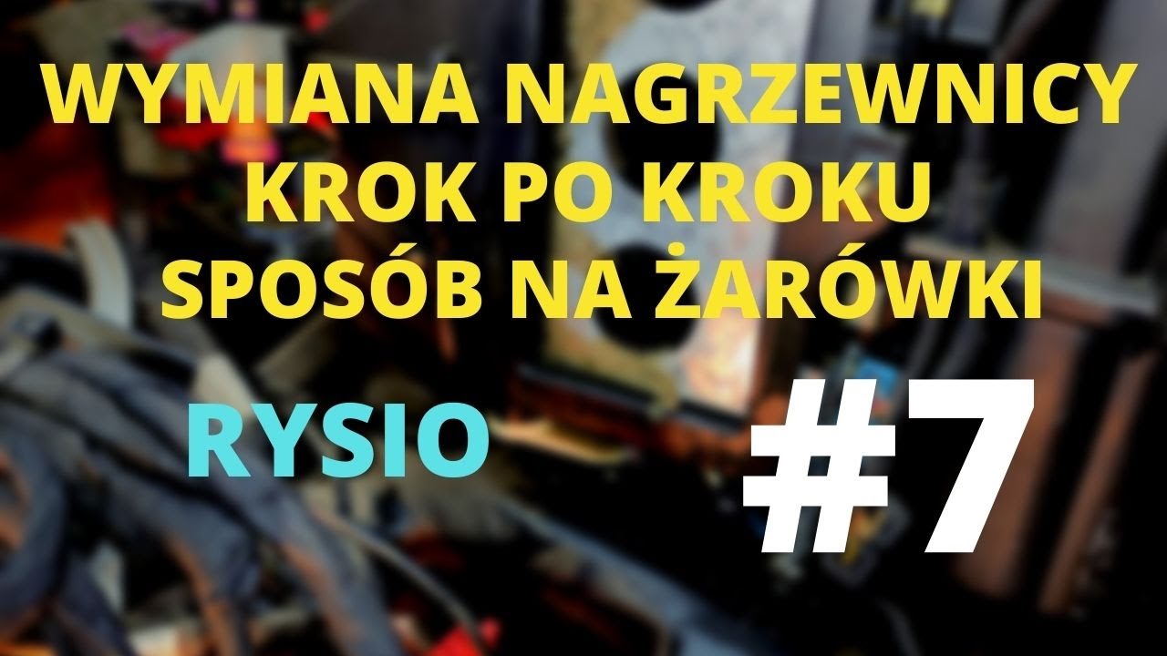 JAK NAPRAWIAM AUDI #7, Wymiana nagrzewnicy, Sposób na żarówki...RYSIO :)