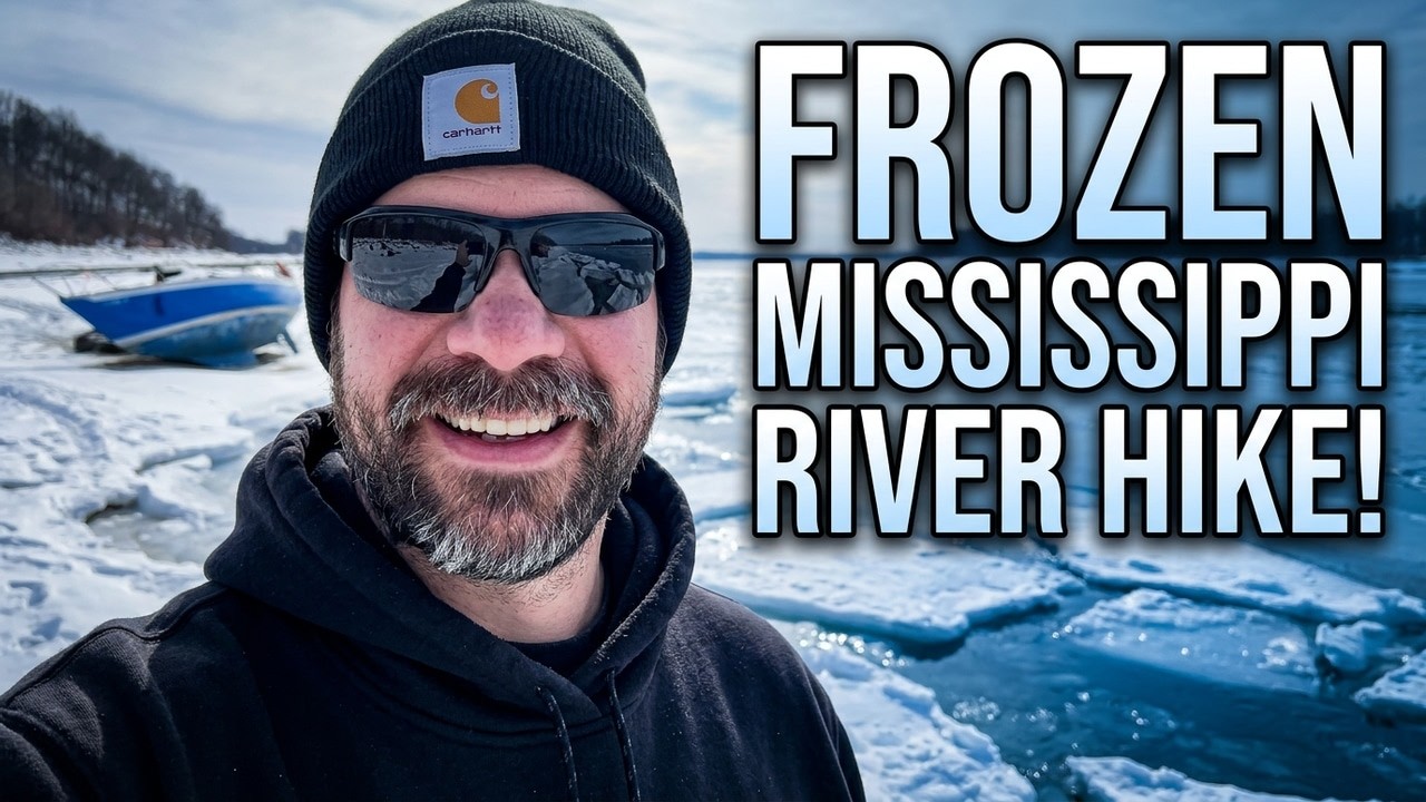 Frozen Mississippi River Hike - You've Never Seen This Before