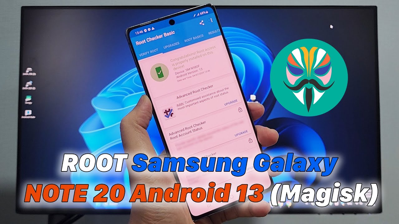 ROOT Samsung Galaxy NOTE 20 Android 13 (Magisk)