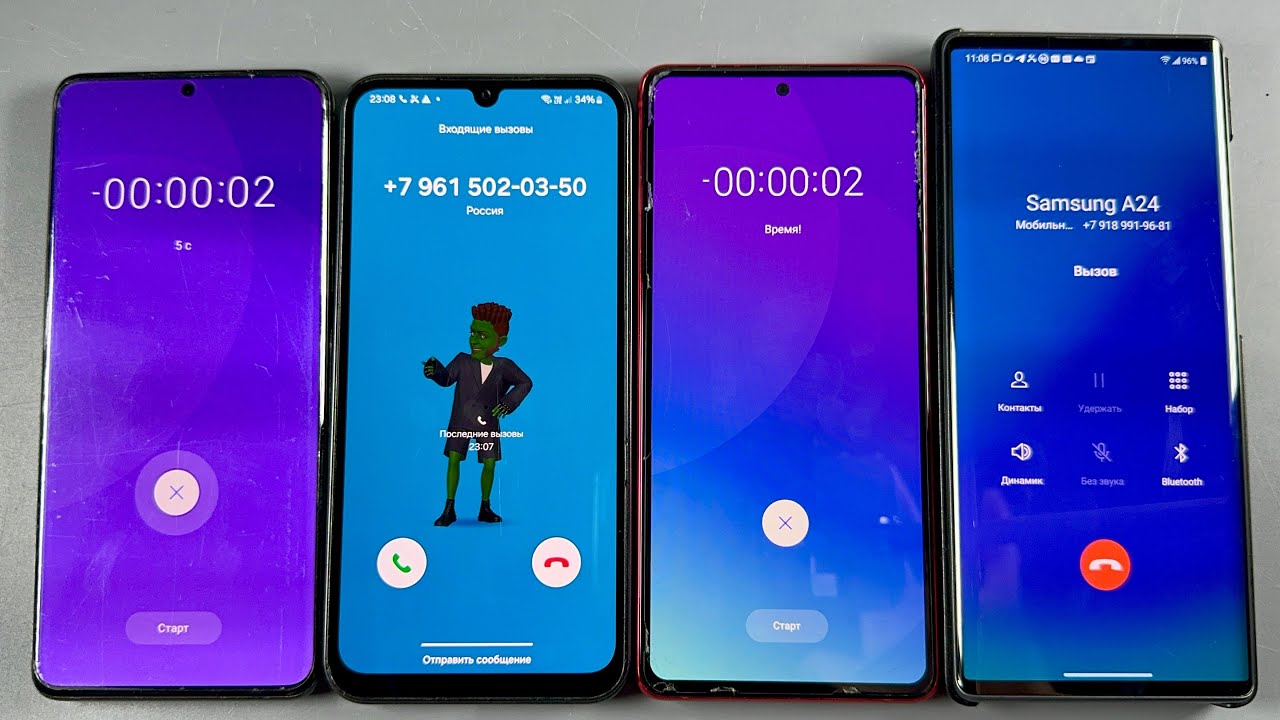 Samsung Galaxy S20 Plus + Samsung Galaxy A24 + LG Wing + Samsung Galaxy Note 10