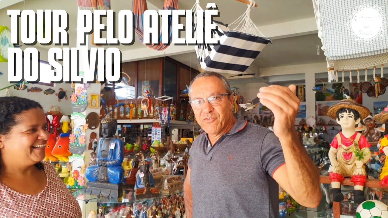 Tour por uma loja de artesanato: Ateliê do Silvio | Artefatos de jardim | Enfeites para o quintal