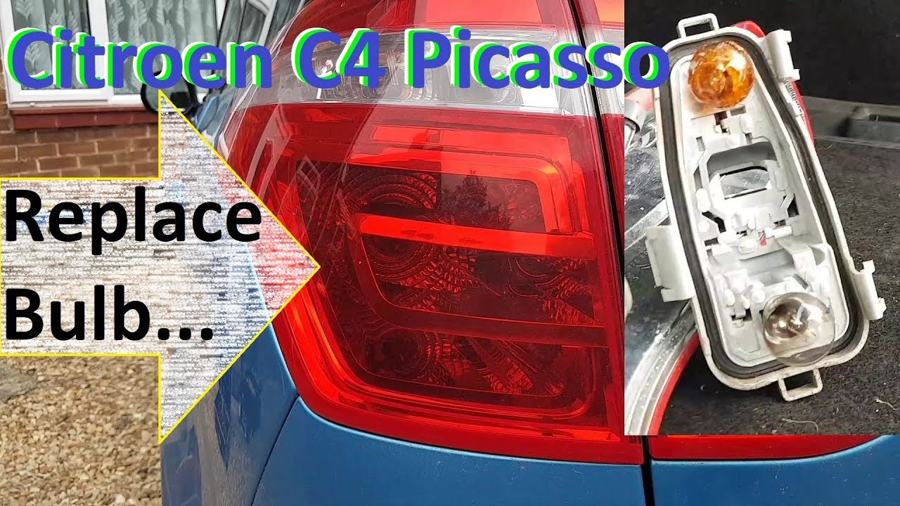 Citroen C4 Picasso, How to change the rear bulbs...