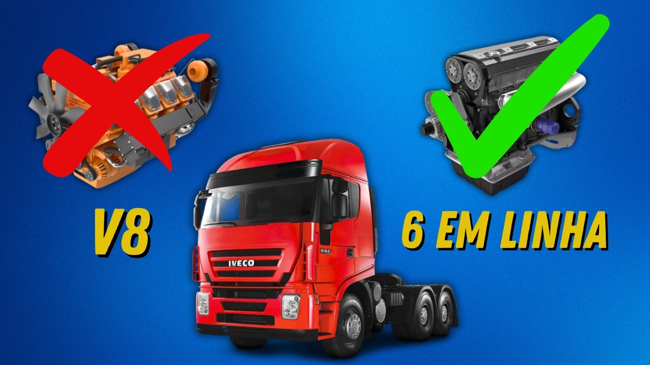 POR QUE OS CAMINHÕES USAM MOTORES 6 CILINDROS E NÃO V8?