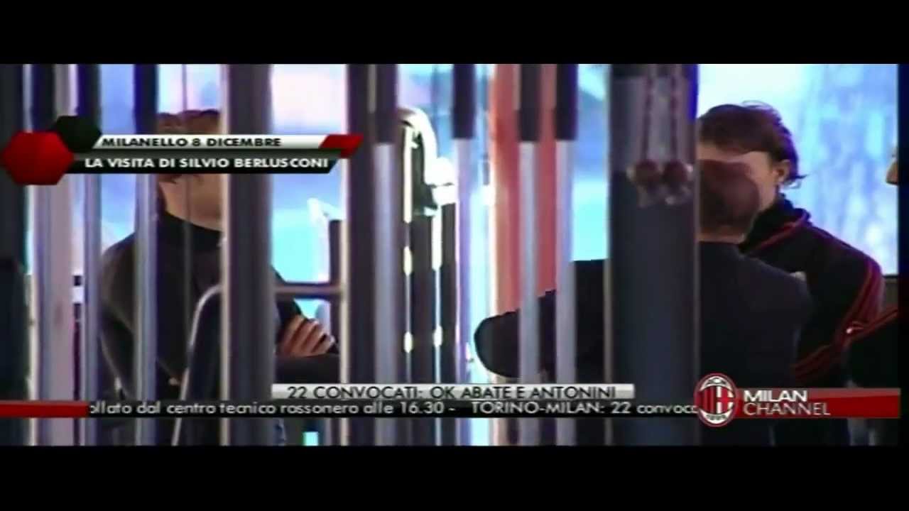 La Visita Di Silvio Berlusconi - Milanello 08-12-2012