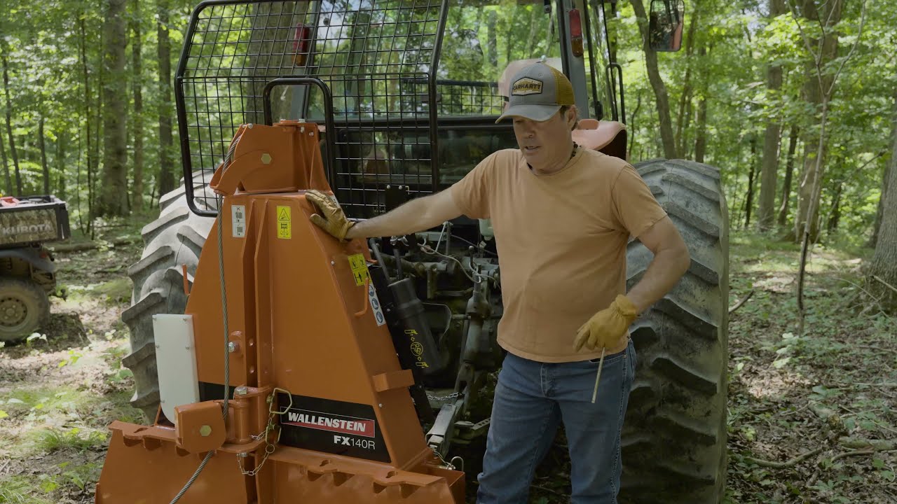 Clay Walker tries out the Wallenstein Skidding Winch