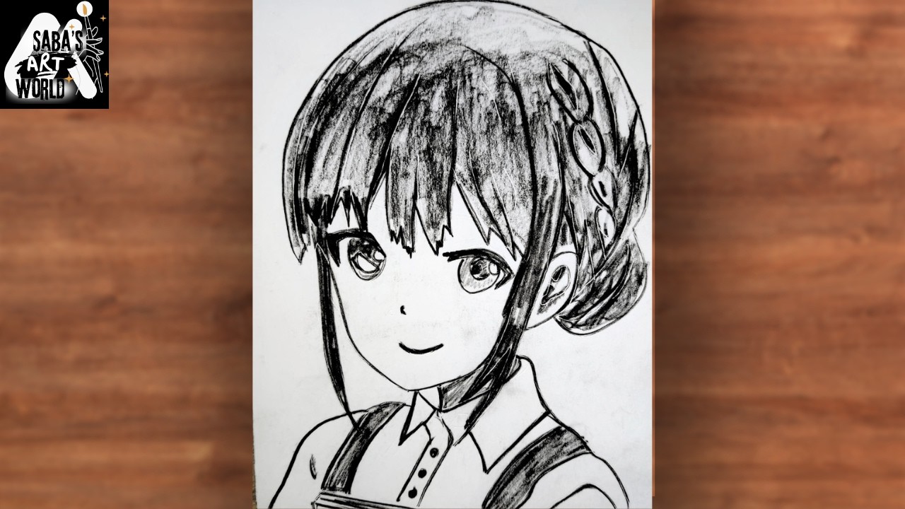 How to Draw Anime Girl with Pencil - Step by Step Tutorial