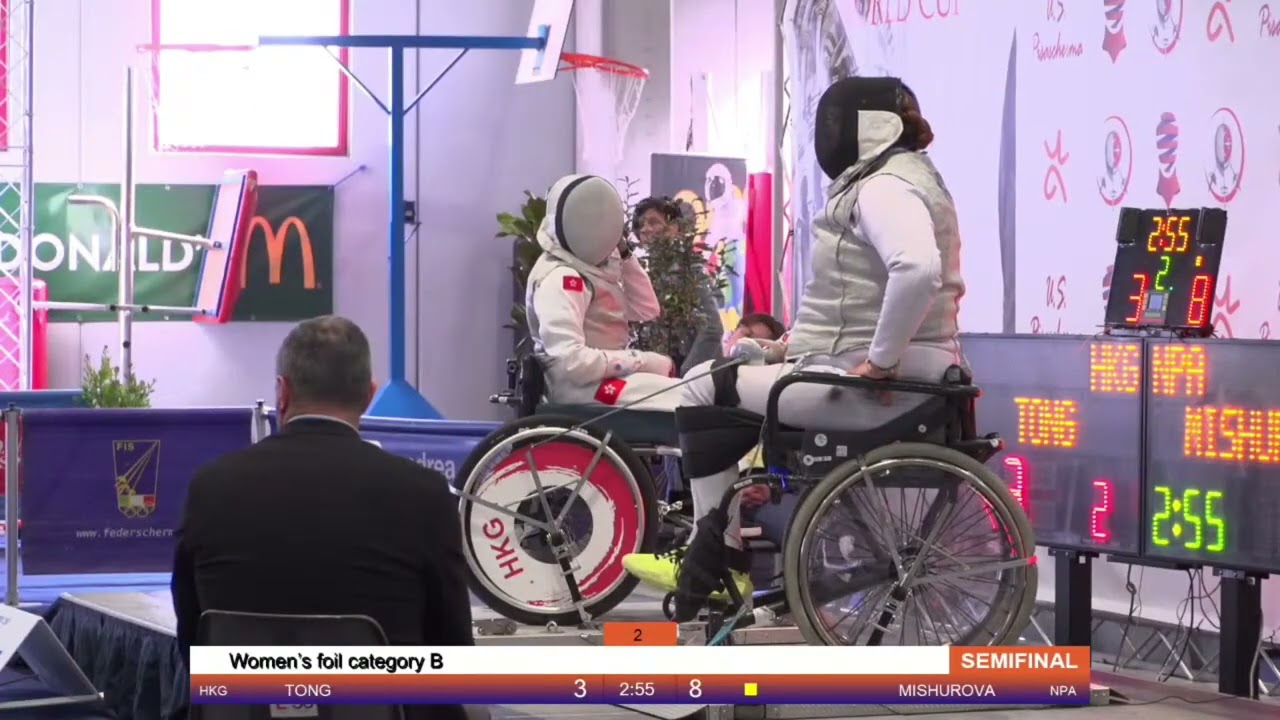 Pisa 2026 World Cup SEMI FINAL - W/F/B - TONG Nga Ting Vs MISHUROVA Irina - Wheelchair Fencing
