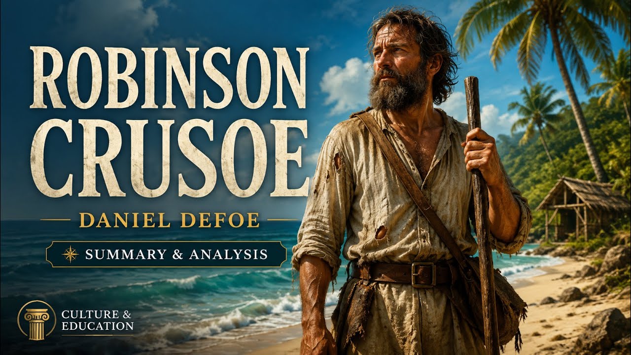 Daniel Defoe: ROBINSON CRUSOE (Short summary & analysis)