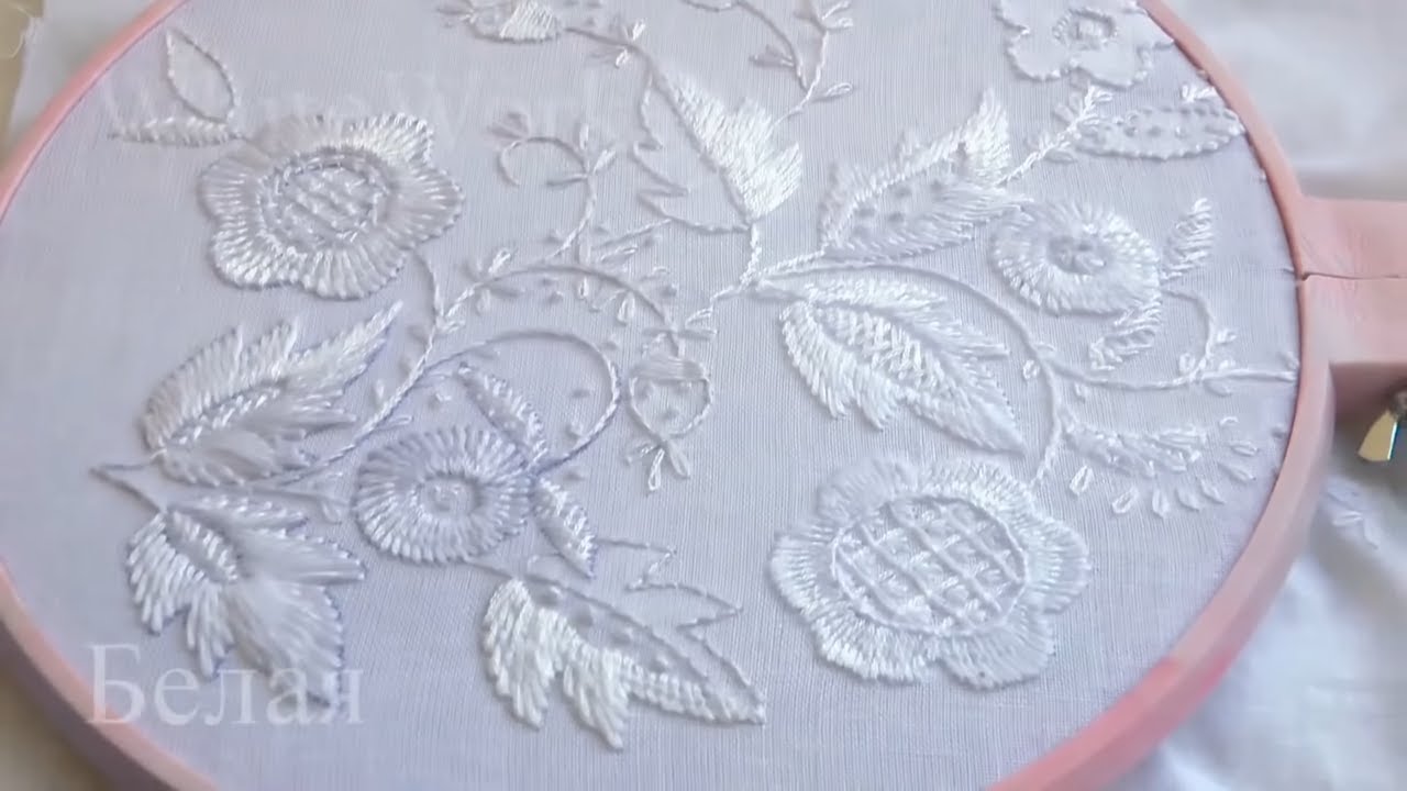 Embroidery: WHITE WORK . Simple stitches || Белая вышивка. Простые стежки