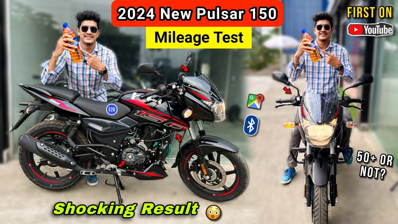 2024 Bajaj Pulsar 150 Twin Disc Mileage Test - Shocking Result 😱| New Pulsar 150 Mileage In City |
