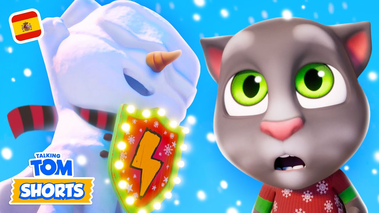 Un gran muñeco de nieve ⛄🏰 Cortos de Talking Tom