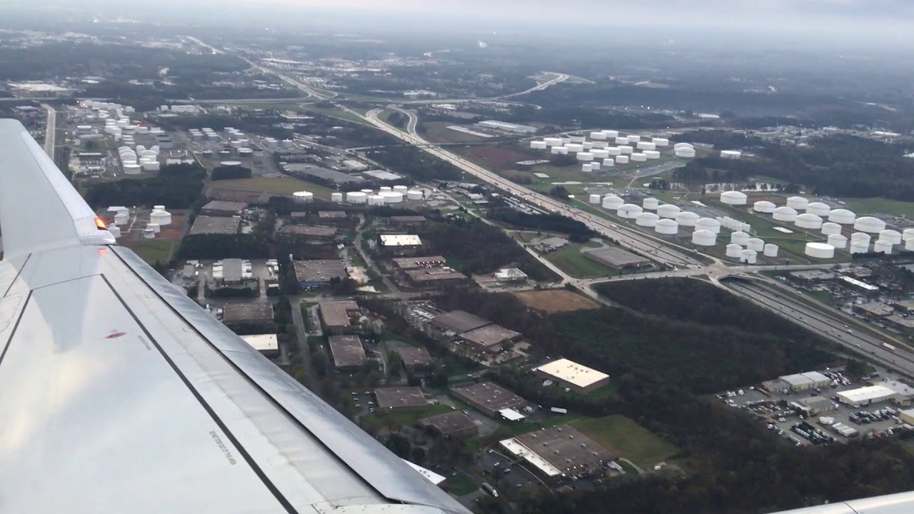 GSO-DFW Greensboro Piedmont Triad International Airport to DFW International Airport Takeoff