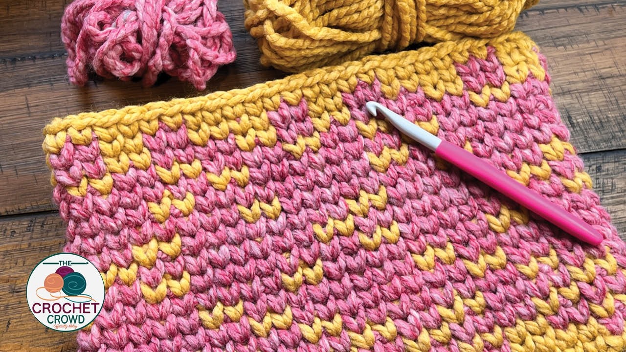Fair Isle Look (Waistcoat Stitch) 🎨 EASY Crochet Tutorial