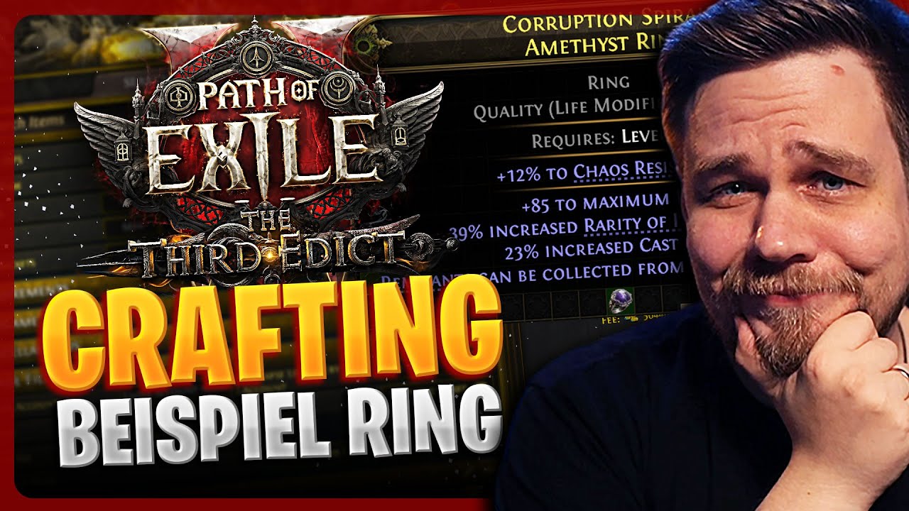 JETZT ist gezieltes Crafting M&Ouml;GLICH! Ring Crafting Beispiel mit wenig Budget in Path of Exile 2