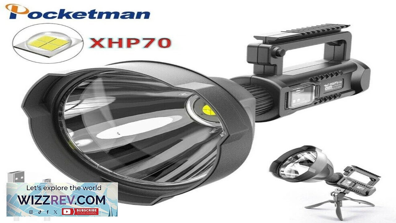 Powerful 100W LED Flashlight P70 P50 Rechargeable 4 Modes Torch Searchlight eBay